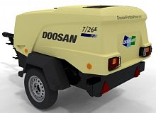 Передвижной компрессор Doosan 7/26E